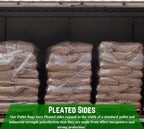 Farm Plastic Supply - Pallet Cover Bags 5 Pack - 3 Mil Clear (55" x 53" x 75") - Heavy Duty Construction Grade Strength Pallet Bags, Polyethylene Pallet Bags, Outdoor Protection, and Pallet Storage