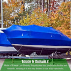 FPS Polyethylene Shrink Wrap - 7 mil Boat Shrink Film for Heat Gun, Industrial Protection and Storage, Blue, 17' x 20'