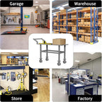 Work Height Platform Truck Cart, 2000LBS Weight Capacity Platform Cart with 5Inch Caster Provide Comfortable 28 Inch Working Platform Allow to Transport and Perform Easily Without Excessive Bending