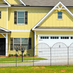 5 Panels Decorative Outdoor Garden Fencing for Yard, 40in (H) x 11.8ft (L) No Dig Animal Barrier Fence, Rustproof Metal Wire Dog Fences Outdoor Panel Border with Temporary Ground Stakes