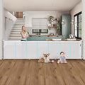 140'' Retractable Baby Gates Extra Wide,34" Tall Retractable Dog Gate for Doorways, Security Upgrade Reinforcement Rods 11 Foot Retractable Baby Gate for Stairs, Indoor/Outdoor Retractable Gate
