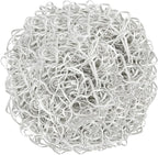 Large Heavy Duty Latex Rubber Bands 12 Inches Trash Can Bands Strong Elastic Bands for Office Supply, File Folders, Cat Litter Box, 60 Pack (White)
