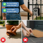 RUDY RUN Key Lock Box for Outside - Realtor Lockbox for House Keys Outdoor - Combination Key Hiders to Hide a Key Safe Storage