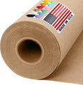 USA Made 36" x 1200" Brown Kraft Paper Roll, 45 lbs Thickness, American Quality Colored Paper Roll for Kids Crafts, Bulletin Board, School - Non-Toxic, Odorless, Safe for Kids