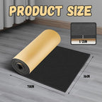 Pangda 1 Piece 78 x 16 x 1/2 Inch Extra Large Marine Foam Roll Closed Cell Rubber with Adhesive Insulation Sheets Lightweight Single Sided Tape Water Weather Resistant for Craft