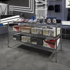 21" Deep x 54" Wide x 27" Height Wire Shelving Kit | 3-Tier | NSF Commercial Storage Rack Unit