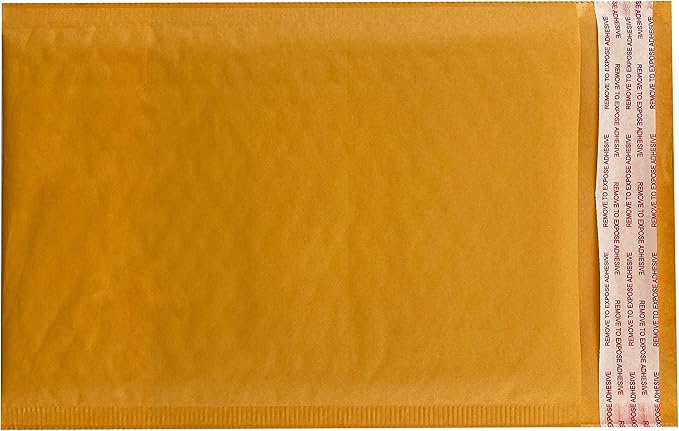 Amazon Basics Kraft Bubble Mailer, 6" x 10" (Internal Size - 5.75" x 9"), 50-Pack, Self-Seal, Brown
