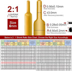 Chanzon 2:1 Ratio - 80Ft Roll - 1/4" (6mm) Heat Shrink Tubing 2:1(25M Total Length) Yellow Polyolefin Sleeving Wrap Shrinking 2 to 1 1pcs