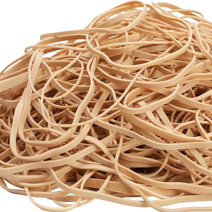 Rubber Bands Assorted Sizes 0.5lbs Large Rubber Bands Heavy Duty Big Elastic Bands for Office Supplies 4 sizes size#69,size#117A,size#12in,size(4-4/5" x 1/8")