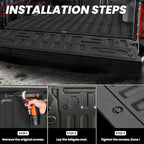LASFIT Tailgate Mat for Ford F-150 2021-2026(Nof for Work Surface or Pro Access Tailgate) Truck Tailgate Liner All Weather Protector TPE Durable Tailgate Cover