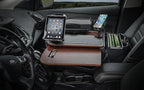 AutoExec AE-GMCD-PM-PS-TAB-21M GripMaster Car Desk for Your Vehicle Workstation and Mobile Office, Mahogany with Phone Mount, Printer Stand and Tablet Mount