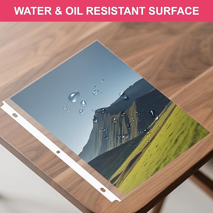 200-Pack Heavy Duty 8.5"x11" Sheet Protectors - Top-Loading Acid-Free & Waterproof for Photos, Certificates, School, Office, Legal Documents, Medical Records, Teachers, Artists (200)