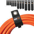 Iron Forge Cable Extension Cord Wrap Organizer, 12 Piece Multi-Pack - 3 Pieces of Small, Medium, Large, and XL Hook and Loop Hanger Wraps Up to 50 lbs