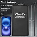 Car Insurance and Registration Card Holder | for BMW Ford Tesla Cadillac All Cars | Store Cards, ID License & Essential Documents | Premium Leather with Magnetic Closure