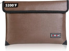 Fireproof Document Bag - with 4200°F Heat Insulated, Waterproof Fireproof Bag with Zipper, 8 Layers of Functional Materials, Fireproof Money Bag for Cash/Documents/Valuables, Fire Bag 11"x7.7" …