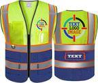 Personalized High Reflective Safety Vest Custom Hi Vis Safety Vest Men Women Construction Workwear Security Vest