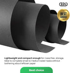 Black Kraft Paper Roll 18" x 2160" (180 feet) - USA-Made Craft Paper for School & Art - Quality High-Density Material for Gift Wrapping & Packing, Shipping & Moving by IDL Packaging
