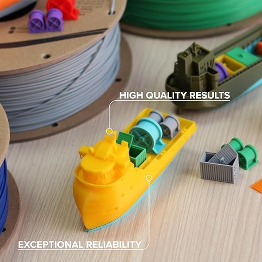 Panchroma PLA Yellow 3D Printer Filament, 1.75mm, 1kg Spool, Easy to Print, High Speed Printing, Tangle Free, AMS Compatible, Perfect for Toys, Decor, Miniatures, Models & Cosplay