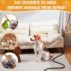 Poen 3 Pack 30ft Cord Protectors from Pets No Chew, 1/2 Inch Ultra Durable Cord Covers for Pets, Durable Electrical Cable Management Sleeve for Rabbits, Dogs, Cats and Other Animals(Black)