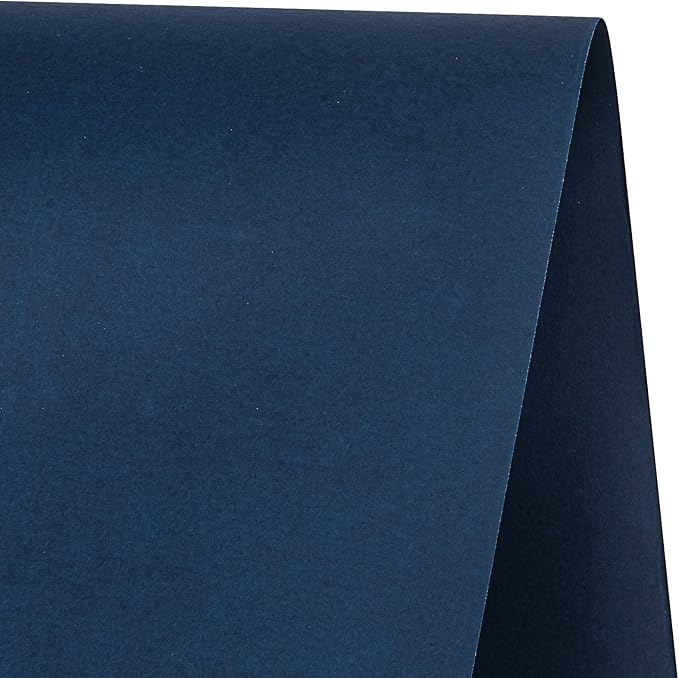 RUSPEPA Navy Blue Kraft Paper Roll - 12 inches x 100 feet - Natural Recyclable Paper Perfect for Crafts, Art, Small Wrapping, Packing, Postal, Shipping, Dunnage & Parcel