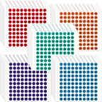 Outus 5000 Pcs 0.4 Inch 1 to 100 Number Stickers Small Number Dot Labels Consecutive Inventory Locker Storage Organizing Removable Stickers for Indoor Outdoor Office Colorful