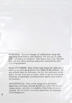 Poly Bags with Suffocation Warning - 20x24 Extra Strong Seal - 100 Pack - Clear Poly Bags - Retail Supply Co