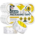 Packing Tape Clear Packaging Tape Heavy Duty Strong Shipping Refills Dispenser Transparent Thick Moving Supplies Mailing Box Sealing Office Storage Home - 60 Yds x 1.88" Wide x 2.7 Mil Thick 18 Rolls