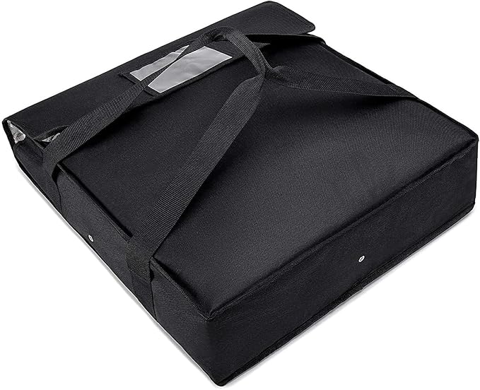 Insulated Pizza Delivery Bag,Pizza Warmer Bags, Insulated Food Delivery Bag, Premium Large 20 X 20 X 6 Inch Takeway Bags Suitable For Cold and Hot Food,Pizza,Home Delivery