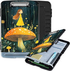 Clipboard with Storage Box & Pen Holder,Heavy Duty Clip Boards 8.5x11 for Nursing,High Capacity,School & Office Supplies,Forest Fairy