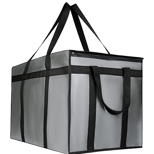 Premium Insulated XXL Food Warmer Bag - 23x14x15 inches Waterproof Catering Supply Bag for Hot Food Delivery - Uber Eats and Doordash