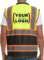 Reflective Safety Vest for Men and Women - High Visibility Construction Vest - Dual Tone Reflective Strips