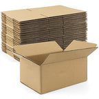 Golden State Art 9x6x4 Inches Shipping Boxes 28 Pack, Brown Corrugated Cardboard Box for Small Business Mailing Shipping and Storage