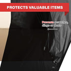 Black Stretch Wrap Industrial Strength Extra Thick 4 Pack 18" 1100 SqFt 80 Gauge (20 Micron) Shrink Wrap Roll for Moving Supplies, Furniture, Pallets, Plastic Wrap for Packing, Stretch Film
