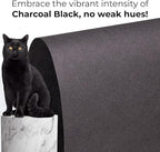 Black Kraft Paper Roll 36" x 8640" (720 feet) - Quality USA-Made Large Paper Roll 50lb Thickness for Packing, Moving, Shipping & Crafts/Art - 100% Recyclable Natural Wrapping Material by IDL Packaging
