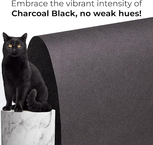 Black Kraft Paper Roll 36" x 8640" (720 feet) - Quality USA-Made Large Paper Roll 50lb Thickness for Packing, Moving, Shipping & Crafts/Art - 100% Recyclable Natural Wrapping Material by IDL Packaging