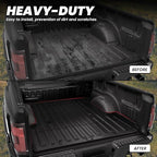LASFIT 5.5ft Bed Mat for Ford F-150 2015-2023| F150 Lightning 2022 2023 67.1" Trcuk Bed Box Liner TPE All Weather Protector Durable & Easy Clean-Not Fit for Drop in Bedlienr