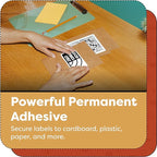 Aegis Adhesives - 3” X 1.5” Direct Thermal Labels for Shipping & Postage, Perforated & Compatible with Rollo, Zebra, & Other Desktop Label Printers (10 Rolls, 900/Roll)