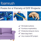 FoamRush 5 x 24" x 27" Charcoal Upholstery Firm Foam Soft Support (Chair Cushion Square Foam for Dinning Chairs, Wheelchair Seat Cushion Replacement)