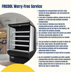 52" Display Refrigerators Open Air Food Refrigerated Display Case for Commercial Bakery Pastry Refrigerated Upright Display Cooler Case for Stores, Supermarkets, Bar, Shops, 36~41℉, Black
