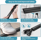 8.5ft Black Cord Protector, Soft Floor Wire Covers - Channel: 0.6"W x 0.32"H