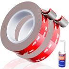 Double Sided Tape Heavy Duty Made of 3M VHB, 30FT Outdoor Heat Resistant Automotive Waterproof Mounting Tape, 0.6In Width Super Strong Adhesion Foam Tape