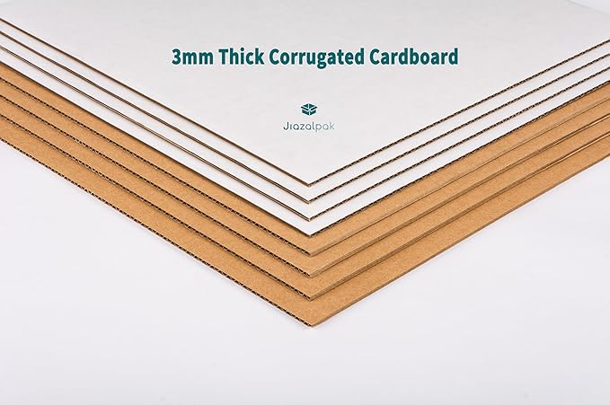 White 5x5x5 inches Shipping Boxes, Corrugated Cardboard 5x5 Box for Small Business Mailing, Packaging and Storing, 25 Pack