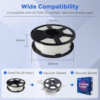 FLASHFORGE PETG Pro Filament 1.75mm Natural, 3D Printer Filament 1kg (2.2lbs) Spool, Dimensional Accuracy +/- 0.02mm, 3D Printing Filament for Various Mechanical Parts, Waterproof Parts