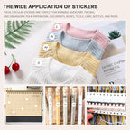 PARLAIM 1/2 Inch Round Adhesive Color-Code Dot Stickers,500 Stickers Inventory Dots Label in Dispenser Box,White Circle Coding Labels for Office Home(White)