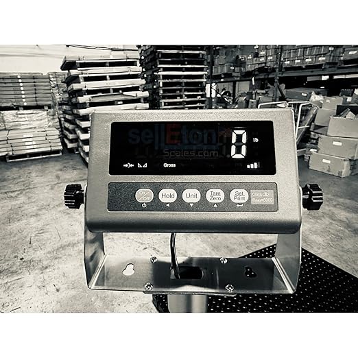 Liberty SL-7517-4x4 Industrial Floor Scale - Advanced Weighing Solution with Data Transfer, Alarm & Animal Weighing Features (10,000 lb x 1 lb)