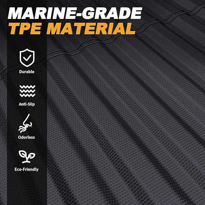 Truck Bed Mat for Ford Ranger 2025 2024, All Weather Truck Bed Liner for 2025 Ford Ranger Accessories, 5FT 59.6'' TPE Cargo Liner Truck Mat