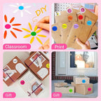 1 Inch Circle Dot Stickers 1000 PCS Color Coding Thermal Labels Dots Writable Printable Small Round Stickers for Office, Classroom, Inventory, Garage, Organizing Storage, Fluorescent Pink