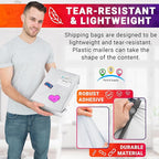 ABC PACK & SUPPLY White Gusseted Poly Mailers, 24 x 21 x 6 Inch. Pack of 100 Expansion Poly Mailers Bags. Shipping Envelopes for Clothing, 2.5 Mil. Plastic Shipping Bags Self Seal. Mailing Packages