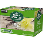 Green Mountain Coffee Roasters French Vanilla Keurig Single-Serve K-Cup pods, Light Roast Coffee, 12 Count