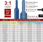 Chanzon 3:1 Ratio 1/4" (6.4mm) Heat Shrink Tubing - Marine Grade Waterproof Adhesive Lined - 8Ft Roll (2.5M Total Length) Blue Polyolefin Sleeving Wrap Shrinking 3 to 1 Ratio 1pcs